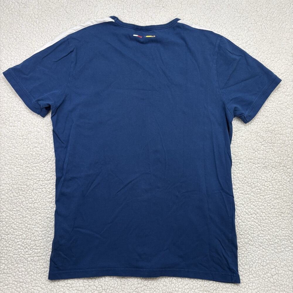 Puma Arsenal FC Gunners Shield Logo Retro T Shirt EPL Soccer Football Blue Sz XL - Picture 4 of 6